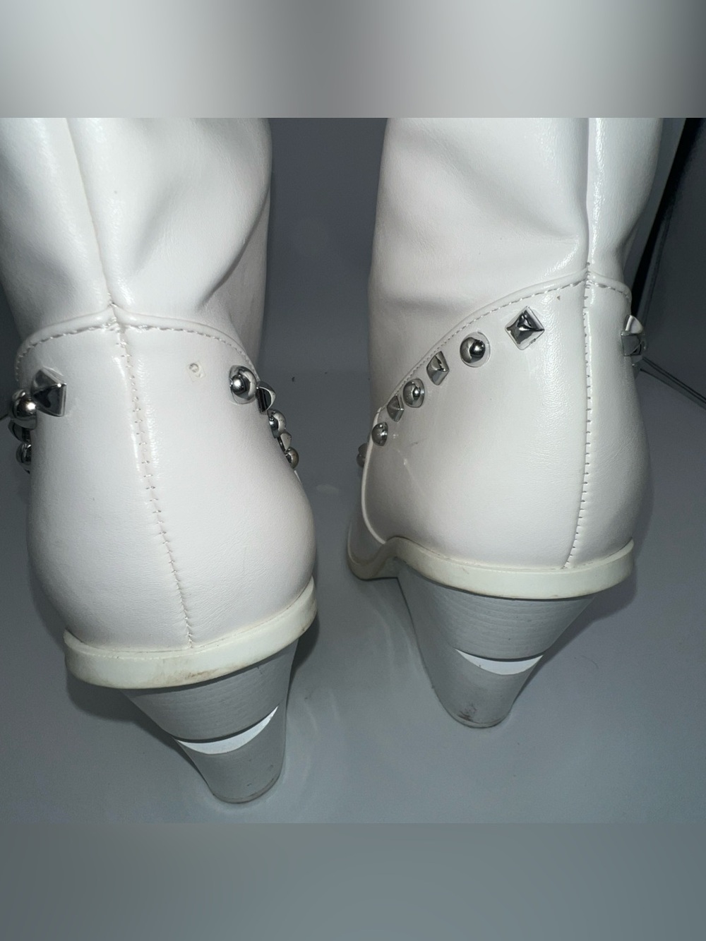 Azalea Wang Axelbeat Western Knee High Boots Faux Leather W/Rhinestones Size 8.5 - Picture 10 of 12